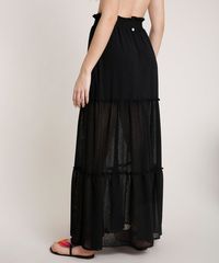 Saia-Feminina-Triya-Longa-Estampada-Animal-Print-Onca-com-Recortes-Preta-9728910-Preto_2