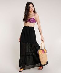 Saia-Feminina-Triya-Longa-Estampada-Animal-Print-Onca-com-Recortes-Preta-9728910-Preto_3