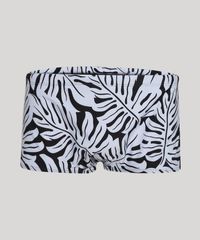 Sunga-Masculina-Triya-Tradicional-Estampada-de-Folhagem-com-Protecao-UV50--Branco-9724347-Branco_5