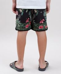 Bermuda-Surf-Infantil-Blueman-Estampada-Folhagem-Tropical-com-Bolso-Preta-9713851-Preto_4
