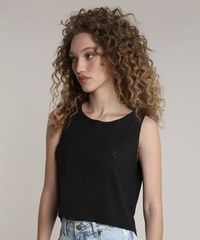 Regata-Feminina-Blueman-Cropped-Decote-Redondo-Preta-9802585-Preto_1