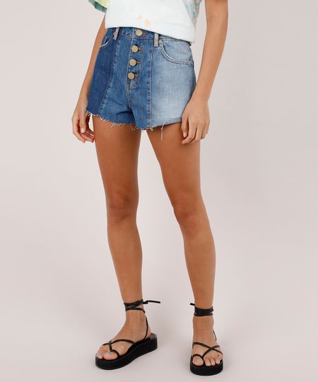 Short-Jeans-Feminino-Blueman-Cintura-Super-Alta-com-Recorte-Azul-Medio-9810524-Azul_Medio_1