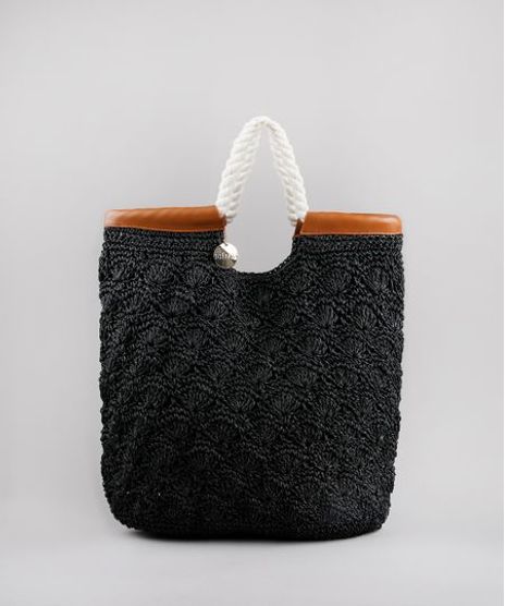 Bolsa-Feminina-Salinas-Shopper-Grande-com-Palha-Croche-Preto-9705755-Preto_1