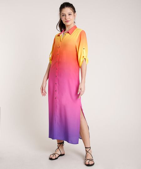 Vestido-Chemise-Feminino-Triya-Longo-Estampado-Degrade-Sunset-Manga-3-4-9679220-Roxo_1
