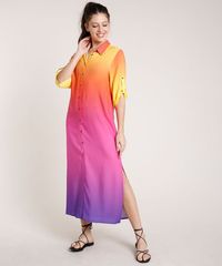 Vestido-Chemise-Feminino-Triya-Longo-Estampado-Degrade-Sunset-Manga-3-4-9679220-Roxo_3