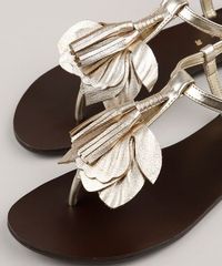 Rasteira-Feminina-Salinas-Floral-Metalizada-com-Tassel-Dourada-9800937-Dourado_3