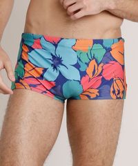 Sunga-Masculina-Salinas-Tradicional-Estampada-Floral-Protecao-UV50--Azul-9724343-Azul_1