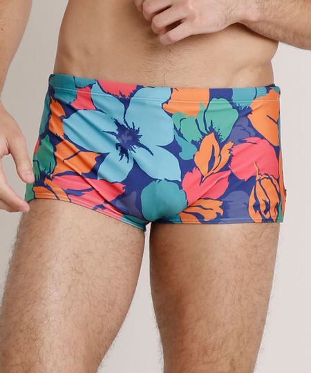 Sunga-Masculina-Salinas-Tradicional-Estampada-Floral-Protecao-UV50--Azul-9724343-Azul_1
