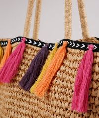Bolsa-Feminina-Triya-Shopper-Grande-Palha-com-Tassel-e-Bordado-Bege-Escuro-9705752-Bege_Escuro_5
