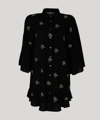 Camisa-Feminina-Salinas-com-Bordado-de-Gaivota-Manga-7-8--Preto-9679071-Preto_5