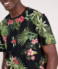 Camiseta-Masculina-Blueman-Tal-Pai-Tal-Filho-Folhagem-Tropical-Manga-Curta-Gola-Careca-Preto-9702026-Preto_4