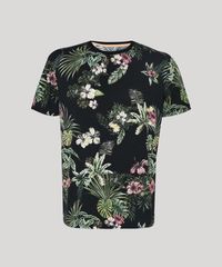 Camiseta-Masculina-Blueman-Tal-Pai-Tal-Filho-Folhagem-Tropical-Manga-Curta-Gola-Careca-Preto-9702026-Preto_5