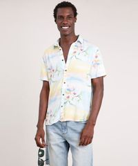 Camisa-Masculina-Blueman-Tradicional-Estampada-Floral-Paraiso-Manga-Curta-Verde-Agua-9727432-Verde_Agua_1