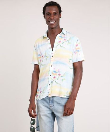 Camisa-Masculina-Blueman-Tradicional-Estampada-Floral-Paraiso-Manga-Curta-Verde-Agua-9727432-Verde_Agua_1