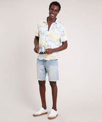 Camisa-Masculina-Blueman-Tradicional-Estampada-Floral-Paraiso-Manga-Curta-Verde-Agua-9727432-Verde_Agua_3