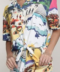 Camisa-Feminina-Cropped-Estampada-Praiana-com-No-Manga-Curta-Amarela-9679075-Amarelo_4