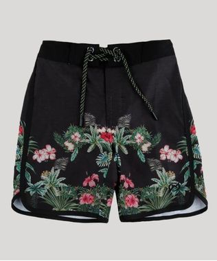 Bermuda-Surf-Infantil-Blueman-Estampada-Folhagem-Tropical-com-Bolso-Preta-9713644-Preto_1