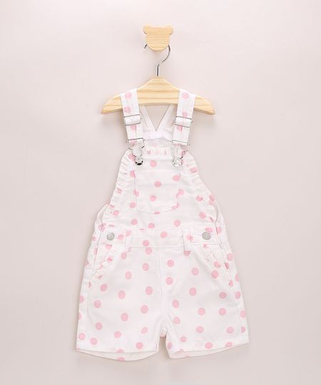 Jardineira-Infantil-Estampada-de-Poa-com-Babados-Branca-9963380-Branco_1