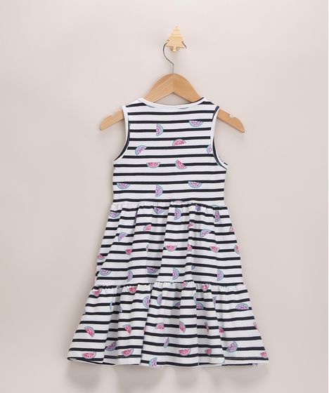 vestido infantil melancia