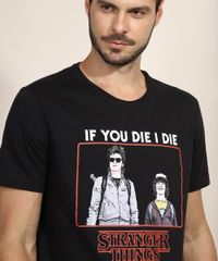 Camiseta-Masculina-Stranger-Things--If-You-Die-I-Die--Manga-Curta-Gola-Careca-Preta-9974919-Preto_5