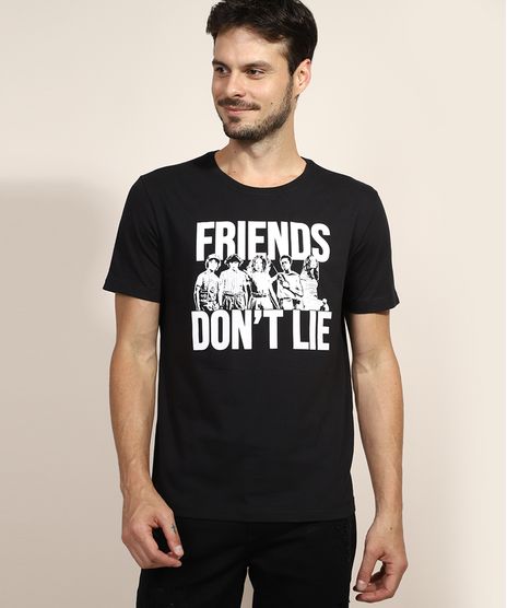 Camiseta-Masculina-Stranger-Things--Friends-Don-t-Lie--Manga-Curta-Gola-Careca-Preta-9974918-Preto_1