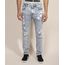 Calca-Jeans-Masculina-Slim-Destroyed-Marmorizada-Azul-Claro-9967825-Azul_Claro_1