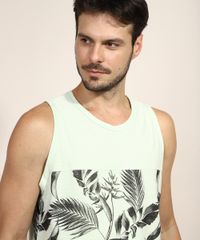 Regata-Masculina-com-Recorte-Estampado-de-Folhagem-Gola-Careca-Verde-Claro-9968452-Verde_Claro_5