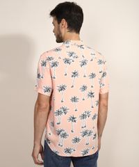 Camisa-Masculina-Tradicional-Estampada-de-Coqueiros-Manga-Curta-Rose-9947510-Rose_2