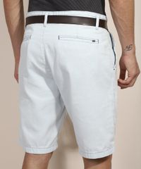 Bermuda-de-Sarja-Masculina-Reta-Chino-com-Cinto-Azul-Claro-9966067-Azul_Claro_2