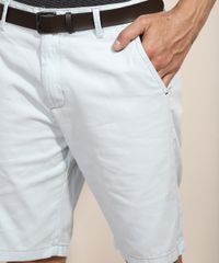 Bermuda-de-Sarja-Masculina-Reta-Chino-com-Cinto-Azul-Claro-9966067-Azul_Claro_4
