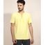 Camiseta-Masculina-com-Amarracao-Manga-Curta-Gola-V-Amarela-9968468-Amarelo_1