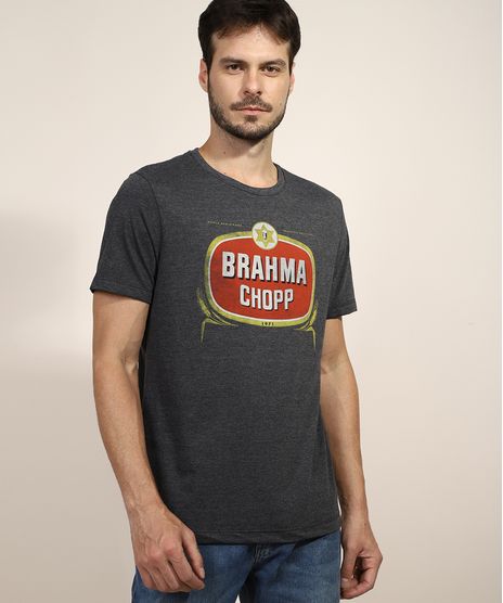 Camiseta-Masculina-Brahma-Chopp-Manga-Curta-Gola-Careca-Cinza-Mescla-Escuro-9973714-Cinza_Mescla_Escuro_1