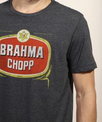 Camiseta-Masculina-Brahma-Chopp-Manga-Curta-Gola-Careca-Cinza-Mescla-Escuro-9973714-Cinza_Mescla_Escuro_5