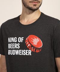 Camiseta-Masculina-Budweiser--King-of-Beers--Manga-Curta-Gola-Careca-Cinza-Mescla-Escuro-9968749-Cinza_Mescla_Escuro_2