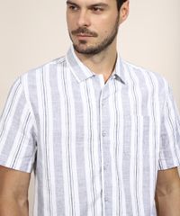 Camisa-Masculina-Relaxed-Listrada-com-Linho-e-Bolso-Manga-Curta-Branca-9948624-Branco_4