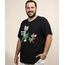 Camiseta-Masculina-Plus-Size-Tom-e-Jerry-Hula-Manga-Curta-Gola-Careca-Preta-9968114-Preto_1
