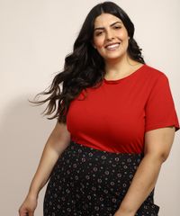 Pijama-Feminino-Plus-Size-com-Estampa-Mini-Print-de-Coracoes-Manga-Curta-Vermelho-9971251-Vermelho_4