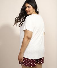 Pijama-Feminino-Plus-Size-com-Estampa-de-Poa-Manga-Curta-Vinho-9971252-Vinho_2