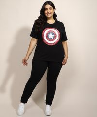 Blusa-Feminina-Plus-Size-Capitao-America-Manga-Curta-Decote-Redondo-Preta-9971361-Preto_3