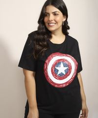 Blusa-Feminina-Plus-Size-Capitao-America-Manga-Curta-Decote-Redondo-Preta-9971361-Preto_5 Blusa-Feminina-Plus-Size-Capitao-America-Manga-Curta-Decote-Redondo-Preta-9971361-Preto_5