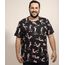 Camiseta-Masculina-Plus-Size-Pantera-Cor-de-Rosa-Estampada-Manga-Curta-Gola-Careca-Preta-9968105-Preto_1