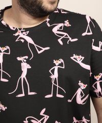 Camiseta-Masculina-Plus-Size-Pantera-Cor-de-Rosa-Estampada-Manga-Curta-Gola-Careca-Preta-9968105-Preto_6