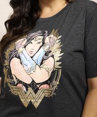 Blusa-Feminina-Plus-Size-Mulher-Maravilha-Metalizada-Manga-Curta-Decote-Redondo-Cinza-Mescla-Escuro-9971363-Cinza_Mescla_Escuro_2
