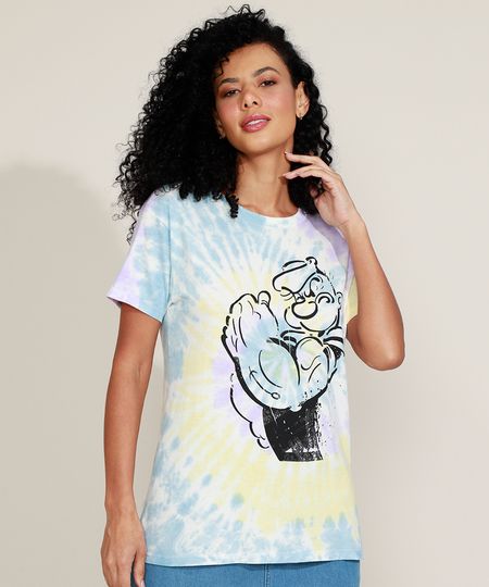 Blusa-Feminina-Popeye-Estampado-Tie-Dye-Manga-Curta-Decote-Redondo-Multicor-9967632-Multicor_1