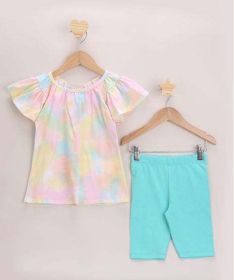 Conjunto-Infantil-Blusa-Estampada-emTie-Dye-Rosa---Bermuda-Verde-Agua-9968648-Verde_Agua_1