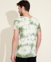 Camiseta-Masculina-Slim-Estampada-Tie-Dye-Manga-Curta-Gola-Canoa-Verde-9965509-Verde_2