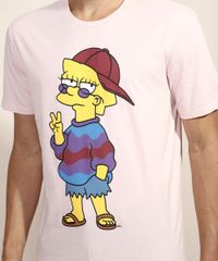 Camiseta-Masculina-Lisa-Os-Simpsons-Manga-Curta-Gola-Careca-Rosa-Claro-9687497-Rosa_Claro_2