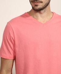 Camiseta-Masculina-Basica-Manga-Curta-Gola-V-Coral-9965027-Coral_4