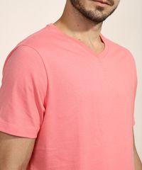 Camiseta-Masculina-Basica-Manga-Curta-Gola-V-Coral-9965027-Coral_5