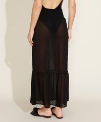 Saida-de-Praia-Feminina-Texturizada-de-Poa-Longa-com-Lastex-e-Babado-Preta-9963627-Preto_2